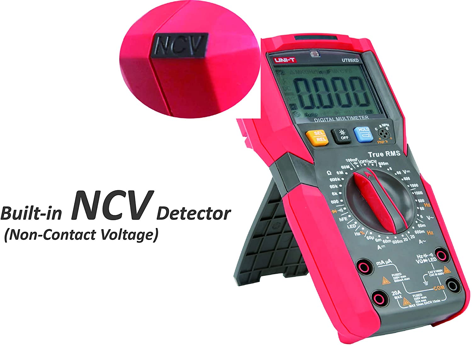 El UNI-T UT89XE electricista Multímetro Digital True RMS NCV Tester - China  El voltímetro, Dmm